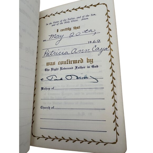 1953 The Book of Common Prayer w/ The Psalter White Leather Seabury Press 5.75" - Picture 4 of 9